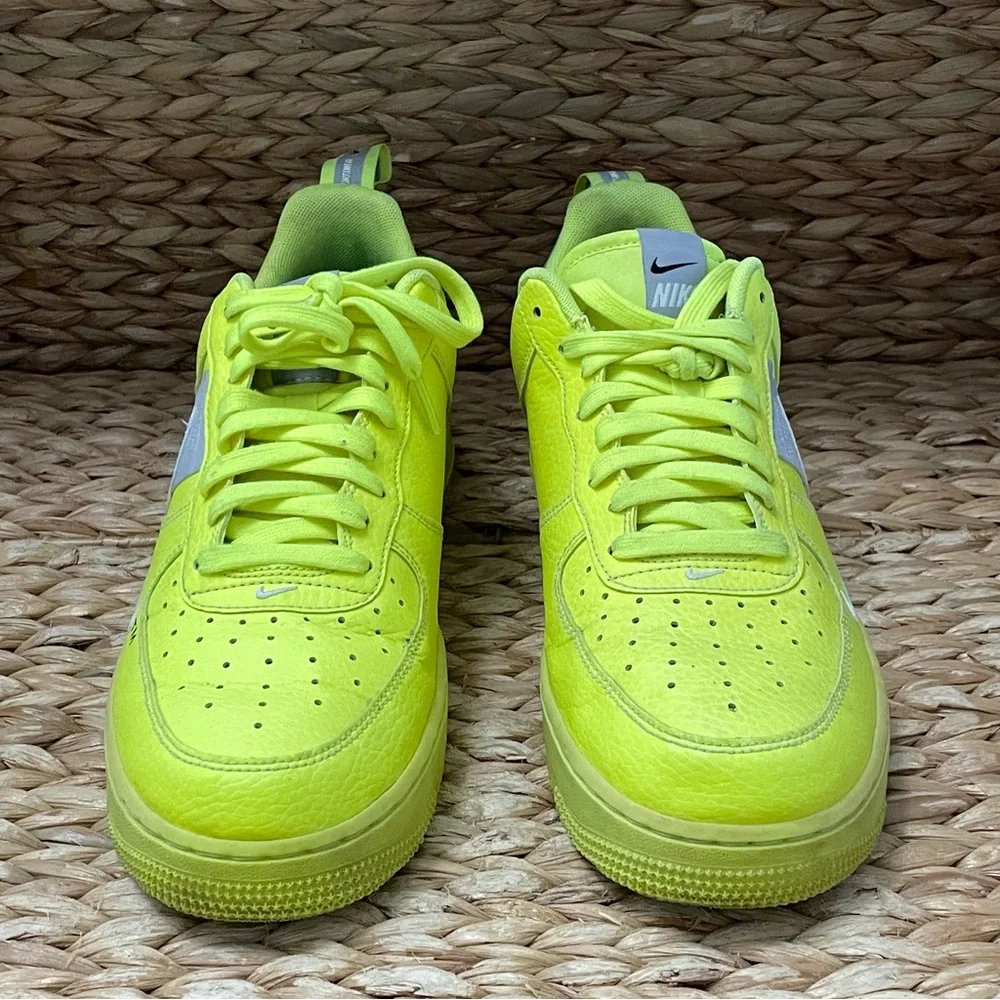 Nike Air Force 1 Utility Volt 2 Neon‎ Yellow Sneaker Shoes